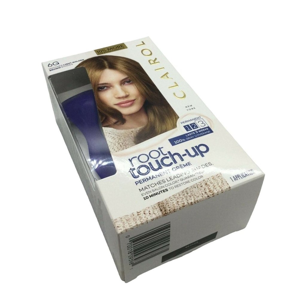 Lot 2 Clairol Nice 'n Easy Root Touch Up Hair Color Kit #6G LIGHT GOLDEN BROWN - Picture 4 of 7
